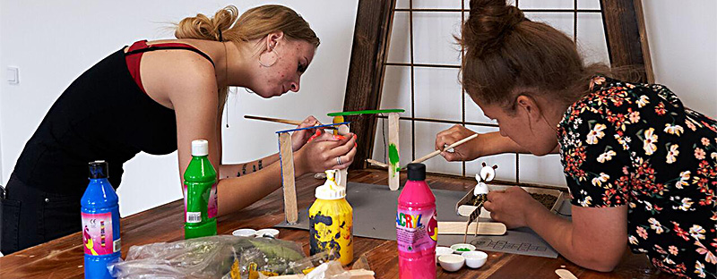 3 elever i undervisning